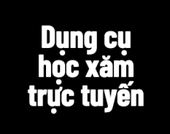 Dụng cụ học xăm khuyến khích cho khoá học