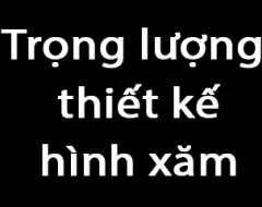 Trọng lượng thị giác trong hình xăm