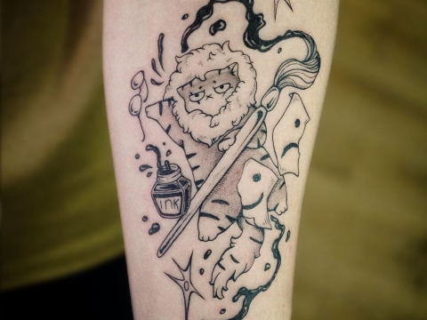 HÌNH XĂM BLACKWORK 