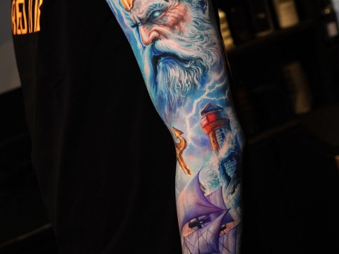 HÌNH XĂM TẢ THỰC MÀU