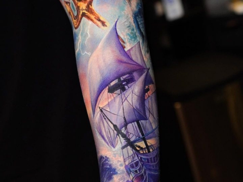 HÌNH XĂM TẢ THỰC MÀU