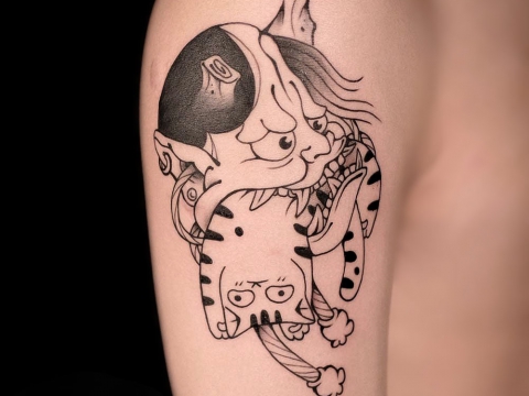 HÌNH XĂM BLACKWORK 