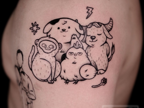 HÌNH XĂM BLACKWORK 