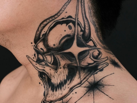 HÌNH XĂM BLACKWORK 