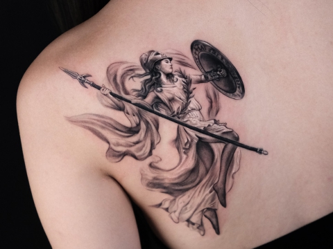 HÌNH XĂM TẢ THỰC TRẮNG ĐEN 