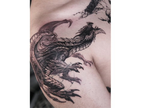 HÌNH XĂM BLACKWORK 