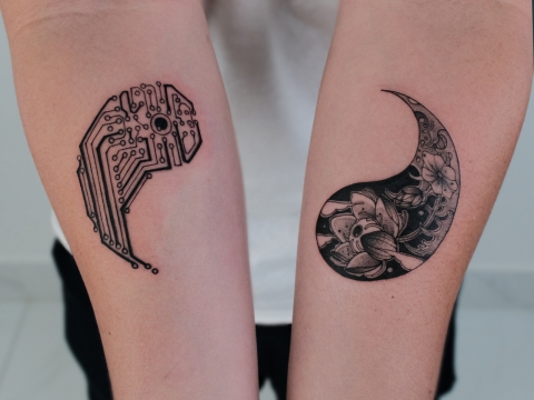 HÌNH XĂM BLACKWORK 