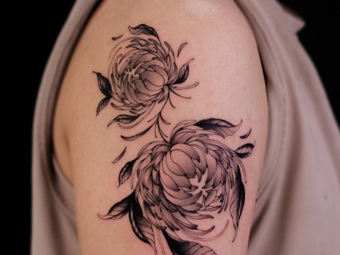 HÌNH XĂM BLACKWORK 