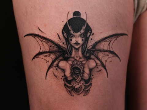 HÌNH XĂM BLACKWORK 