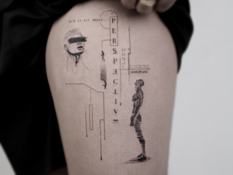 HÌNH XĂM BLACKWORK 