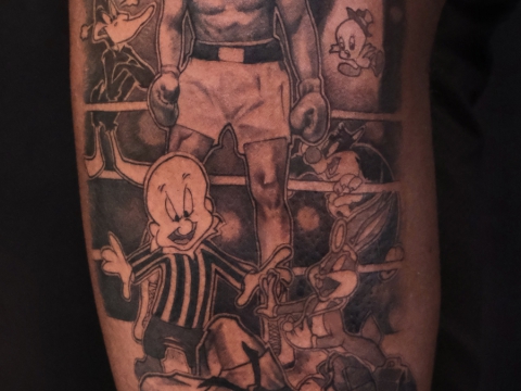 HÌNH XĂM TẢ THỰC TRẮNG ĐEN 