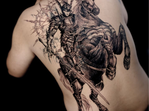 HÌNH XĂM BLACKWORK 