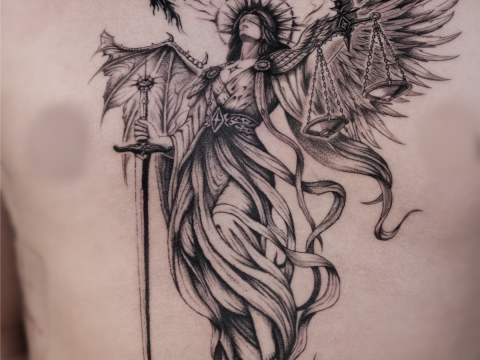 HÌNH XĂM BLACKWORK 