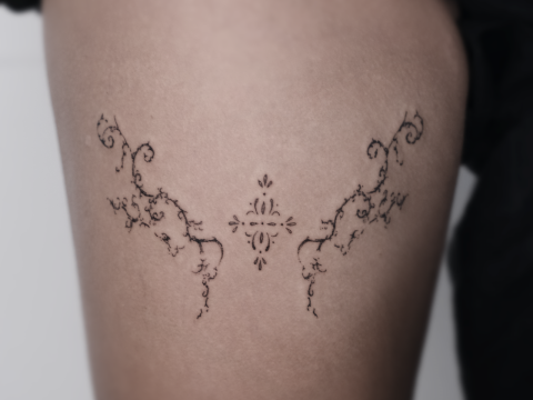 HÌNH XĂM BLACKWORK 